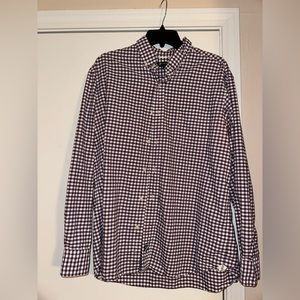 Daniel Cremieux Large Button Down, Purple and White squared. Great condition.